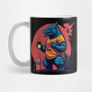 Retro Godzilla Mug